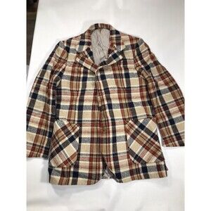 john Hampton Sports Coat Plaid Size XL